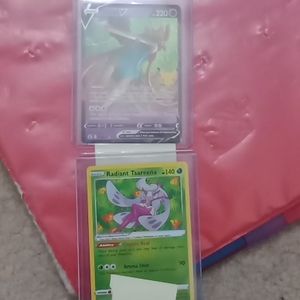 Pokemon zacian v and radiant tsareena